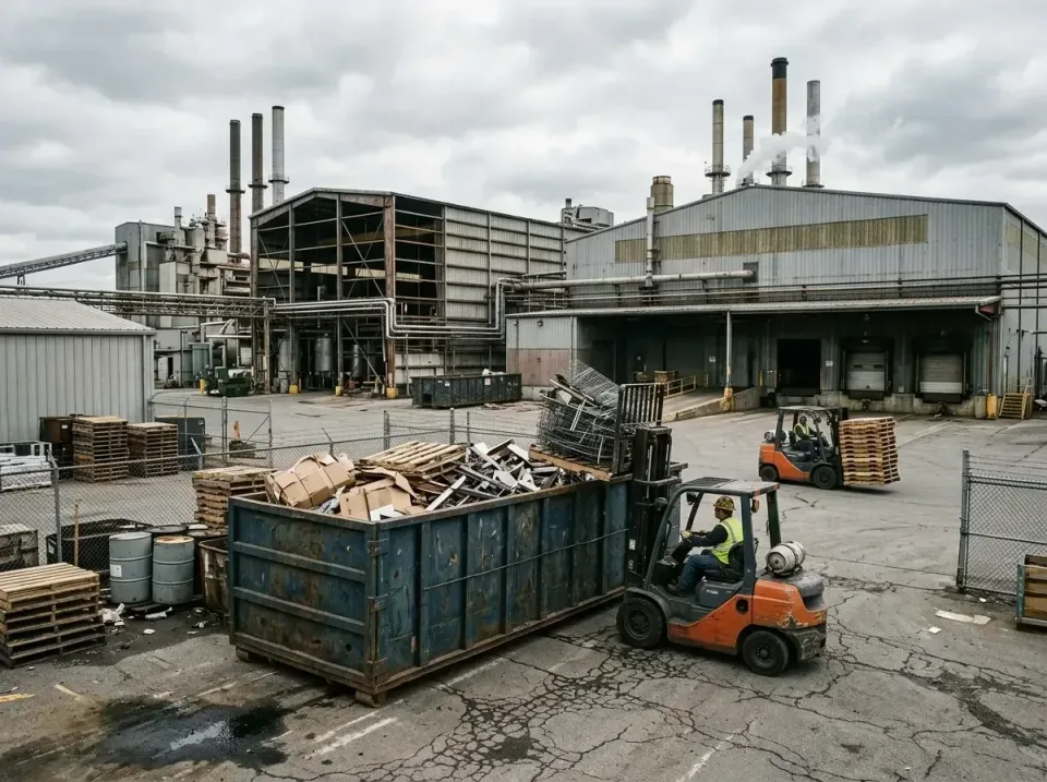 industrial-factory-scrap-conta-003 — frequently asked questions, Cheap Roll-off Dumpster Rentals in Burleson, TX